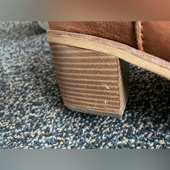 100% Real Suede & Leather Tall Partial Lace-Up Heeled Timberland Boots - Picture 12 of 14